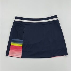 Callaway Navy Blue Athletic Golf Skort with Multicolor Stripe Accent